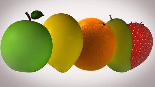 5种水果过渡包视频素材