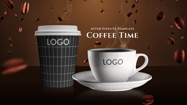 清新精美的咖啡主题宣传片AE模板