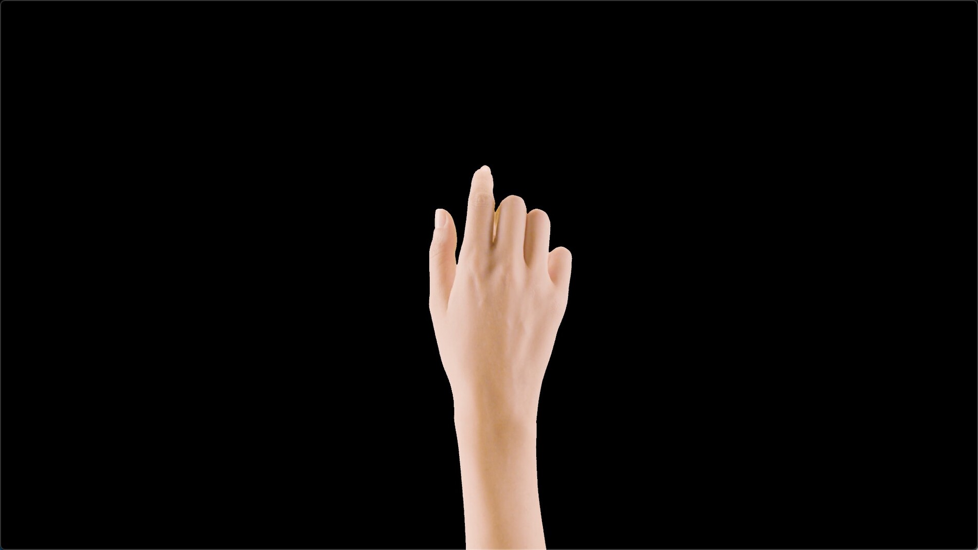 女性手势动作透明通道视频素材1