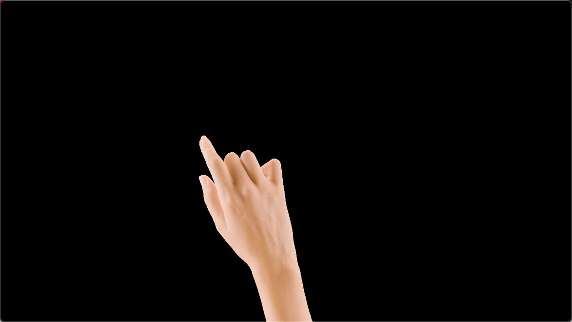 女性手势动作透明通道视频素材10