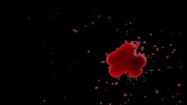 血液墨汁溅洒4K视频素材18