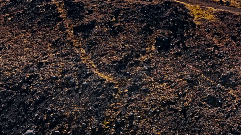 黑火山山脉空中实拍视频素材