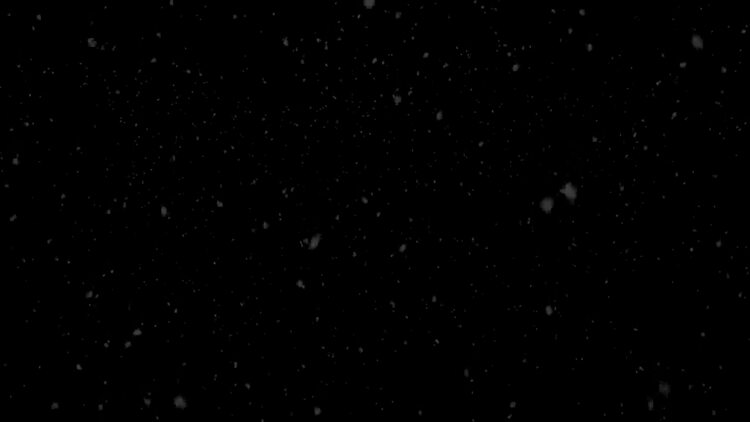 冬日下雪雪花粒子飘散动画素材15