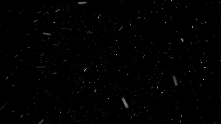 冬日下雪雪花粒子飘散动画素材16