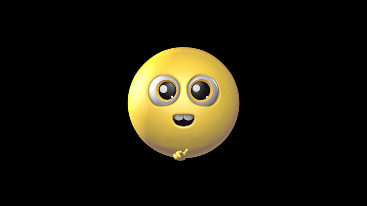 三维卡通搞怪Emojis表情循环动画98