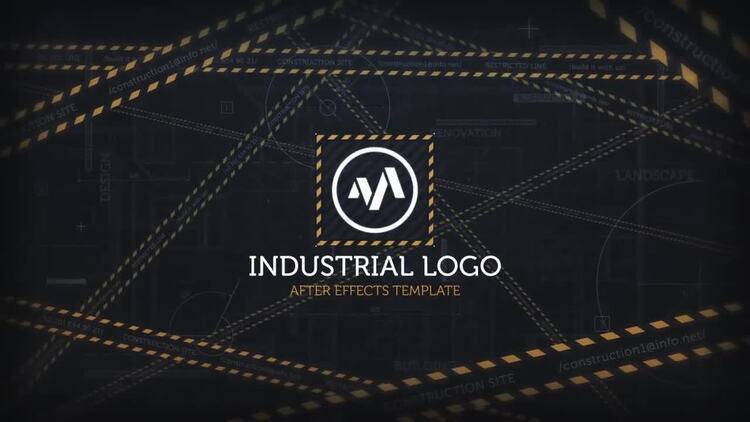 创意工业徽标AE模板